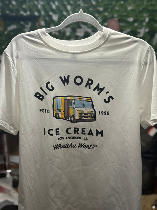 Big Worm Ice Cream WHITE TEE